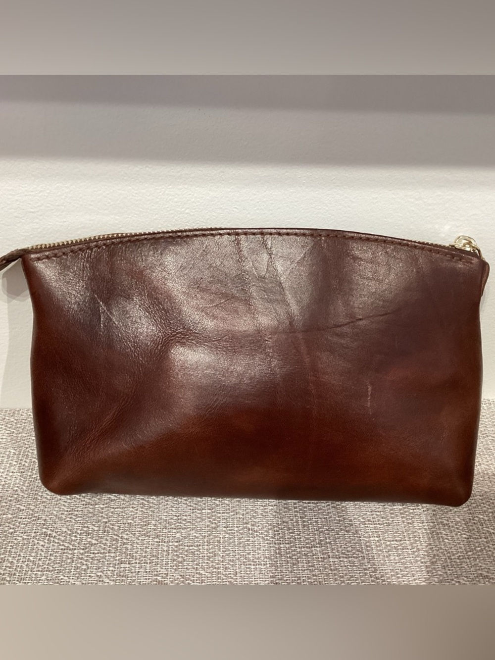 J W HULME American Heritage Large Brown Leather Pouch - Picture 2 of 5